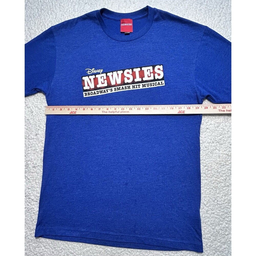 Disney Newsies Broadway Smash Hit Musical Theatre T Shirt Blue Mens Medium M - Picture 3 of 9
